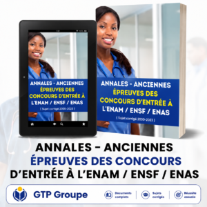 Annales - Anciennes Épreuves des concours d'entrée à l'ENAM / ENSF / ENAS ( Sujet corrigé 2000-2023)