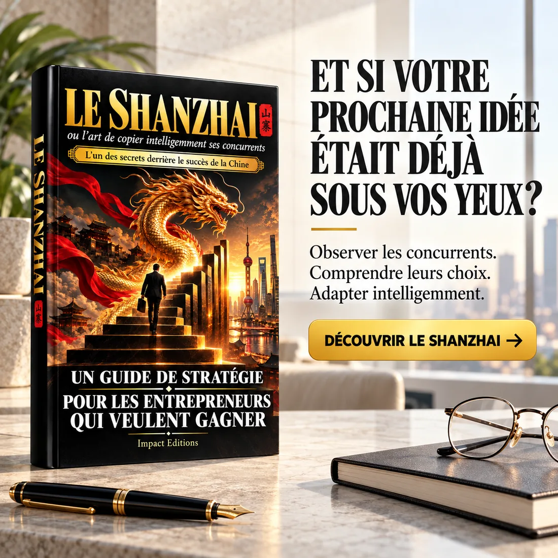 Affiche : Et si votre prochaine idée était déjà sous vos yeux ? Observer les concurrents. Comprendre leurs choix. Adapter intelligemment.