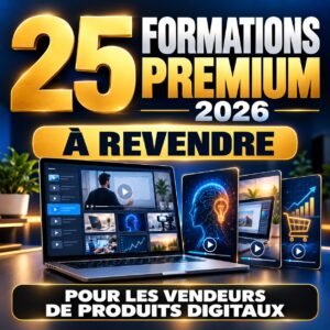 PACK DE 25 FORMATIONS PREMIUM A REVENDRE