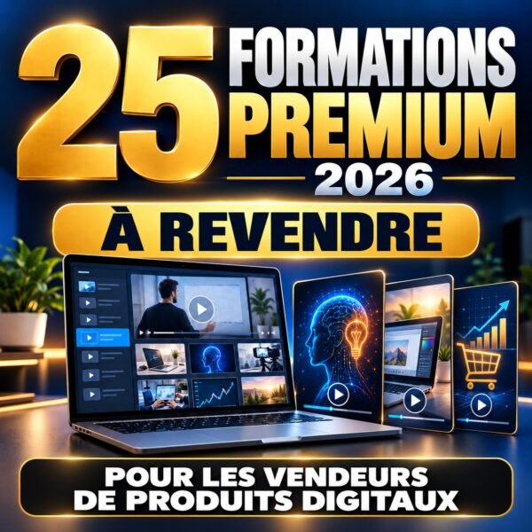 PACK DE 25 FORMATIONS PREMIUM A REVENDRE